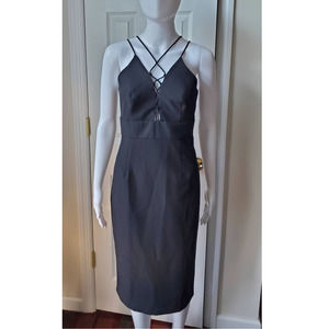 Bardot Dress Midi Date Night Sexy LBD Evening Wedding Guest Cocktail Party Date
